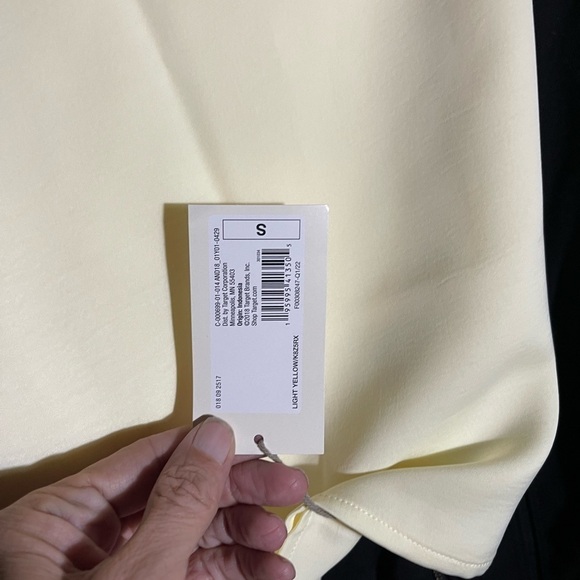 A NEW DAY Midi Slip Dress Light Yellow Adjustable Straps Sleek Travel S - Picture 5 of 8